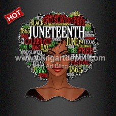 Fast Shipping Wholesale Heat Press Juneteenth Afro Girl Printing DTF White Ink Vinyl
